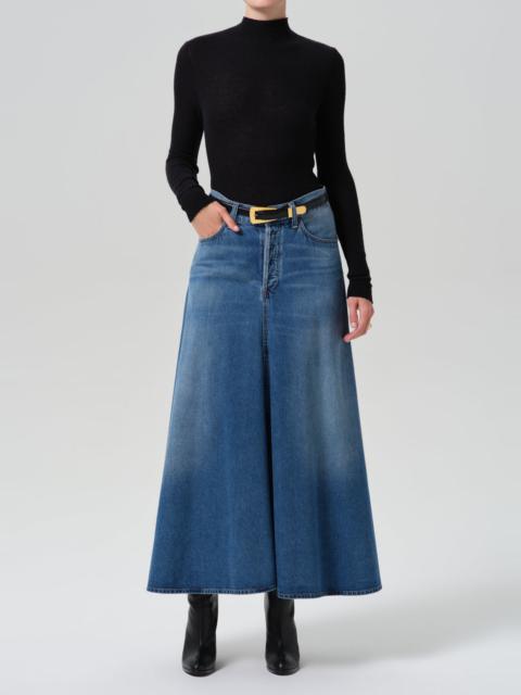 Citizens of Humanity Fluid Maxi Skirt In Iris