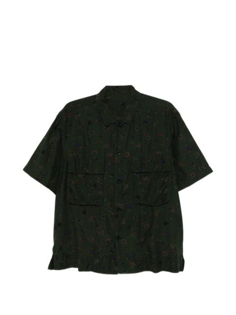 sacai floral-print shirt