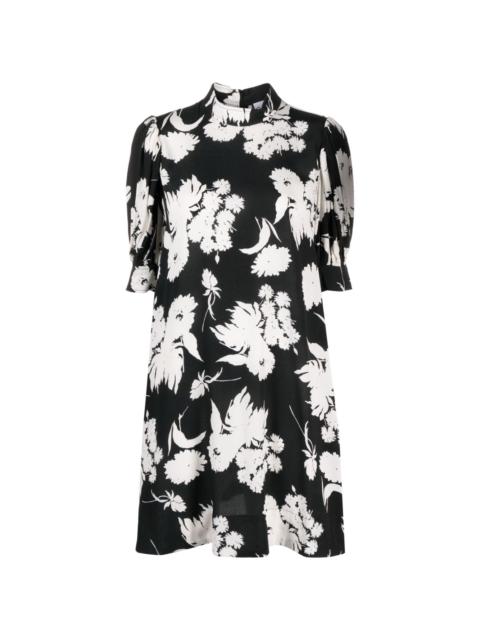 floral-print shirtdress