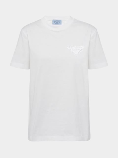 Logo-Embroidered Jersey T-Shirt