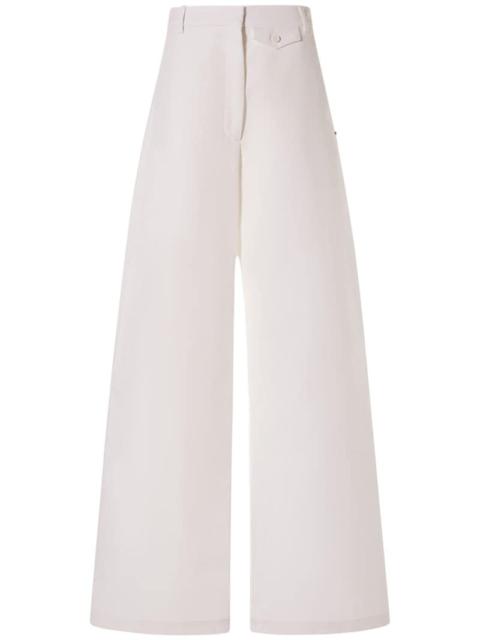 Febo cotton canvas low waist wide pants