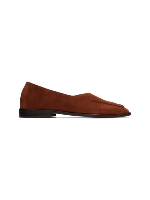 HEREU Tan Juliol W Calf Suede Loafers