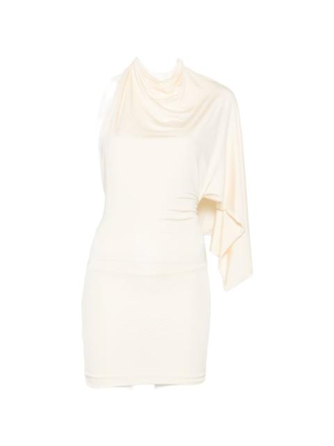 AYA MUSE Elena cape-detail mini dress