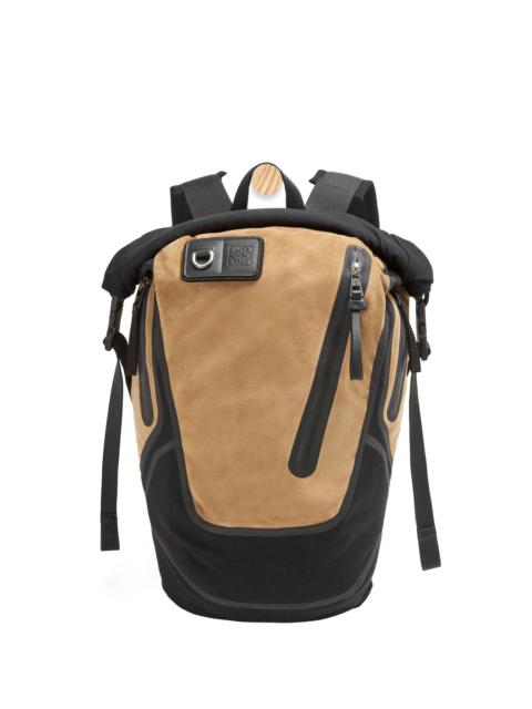 Loewe Technical backpack in recycled canvas and suede
