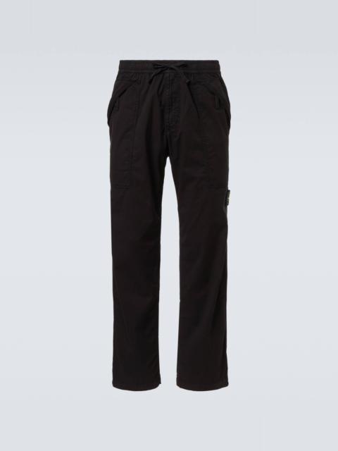Stone Island Compass cotton-blend twill pants