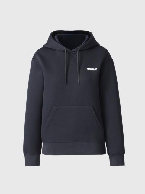 MACKAGE ZOSIA-Z Double-Face Jersey Logo Hoodie