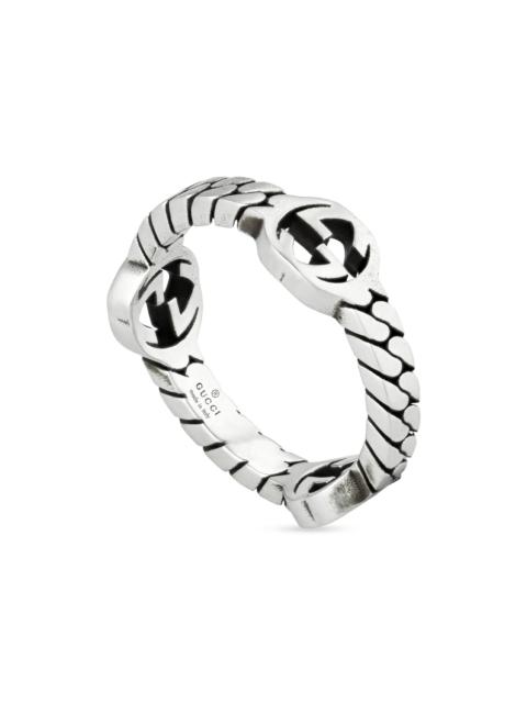 GUCCI Women's Sterling Silver Interlocking G Ring - Silver