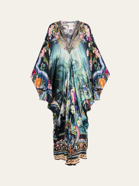 CAMILLA Basked in Baroque T-Shape Long Kaftan