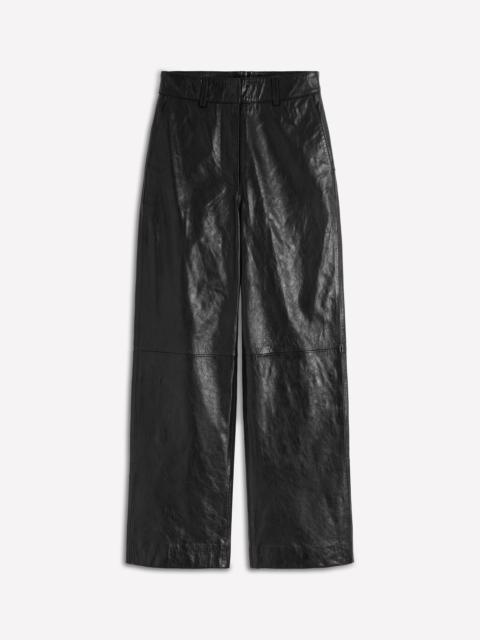 BODEN Canonbury Leather Trousers-BLACK