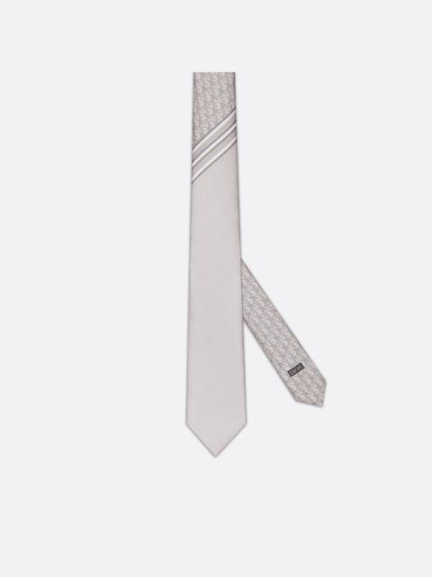 Dior Striped Dior Oblique Tie