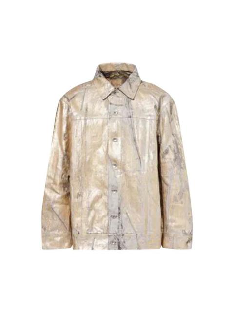 Rick Owens DRKSHDW JUMBO WORKER DENIM JACKET (GOLD)