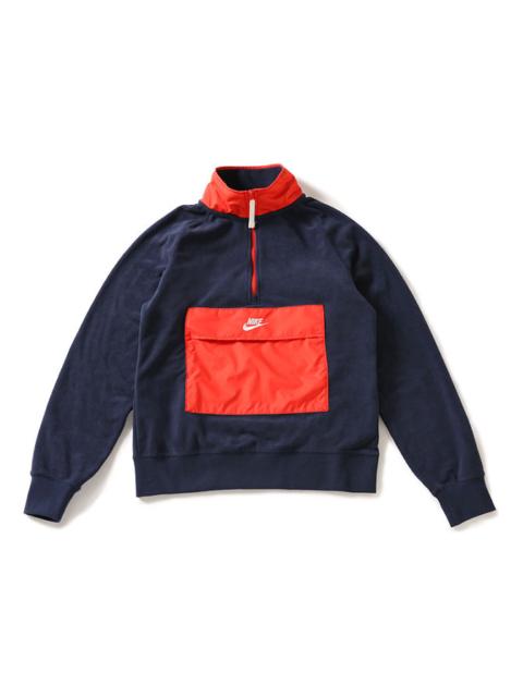 Nike Nike Stay Warm Athleisure Casual Sports Jacket Pullover Navy Blue 929098-451
