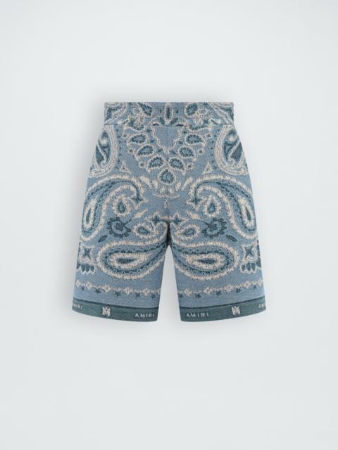 AMIRI TAPESTRY BANDANA BAGGY SHORTS