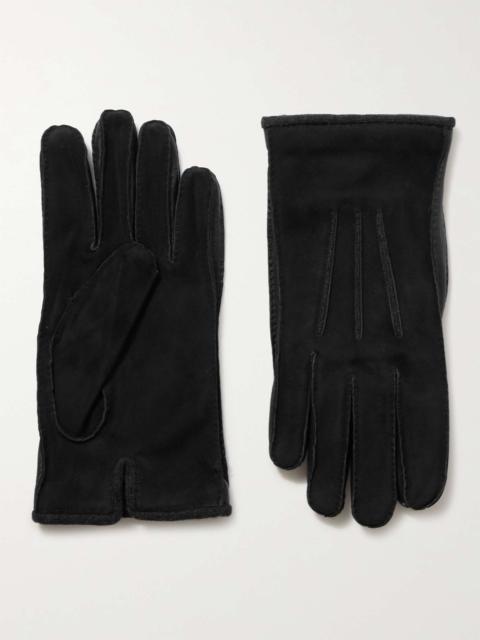 Damon Baby Cashmere-Lined Suede Gloves
