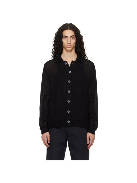 Studio Nicholson Black Hamto Kint Cardigan
