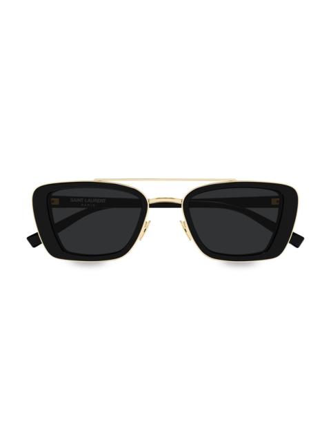 SAINT LAURENT Women's 50MM Rectangular Sunglasses - Black