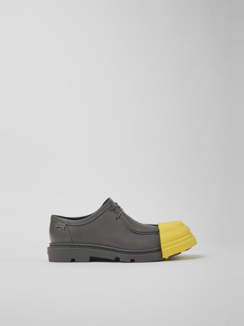 CAMPER Junction Gray responsibly raised leather shoes for women