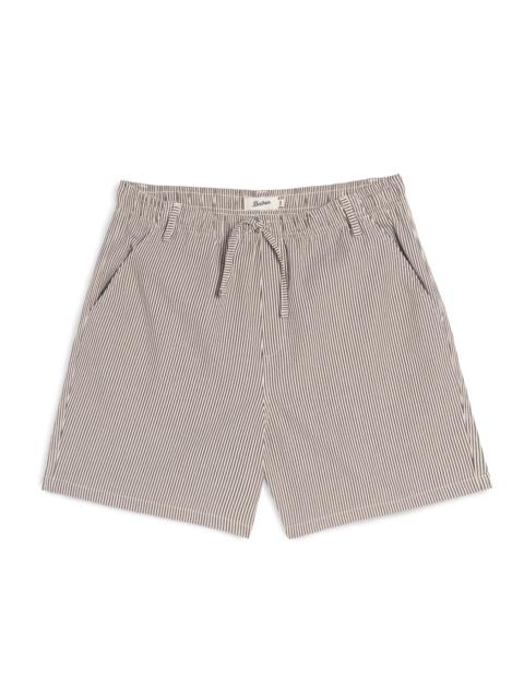 Bather Espresso Pinstripe Leisure Short