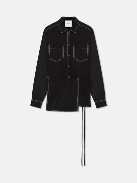 Nanushka Glass Poplin Shirt Dress