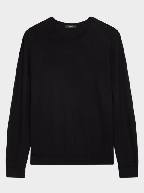 Theory Men's Crewneck Sweater in Silk-Cotton
