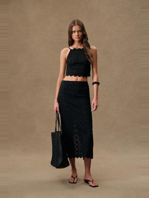 ST. AGNI For Fwrd Doily Column Skirt