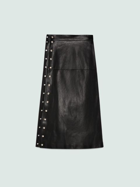 GUCCI Gucci Grainy Leather Skirt