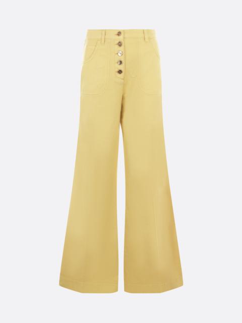 Etro COTTON BULL FLARED JEANS