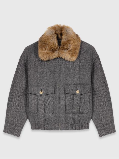 maje Oversized herringbone jacket