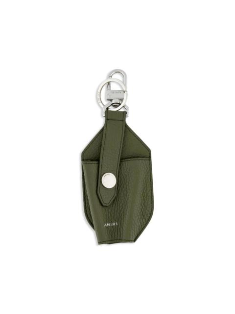 AMIRI pebbled hand sanitizer keyring
