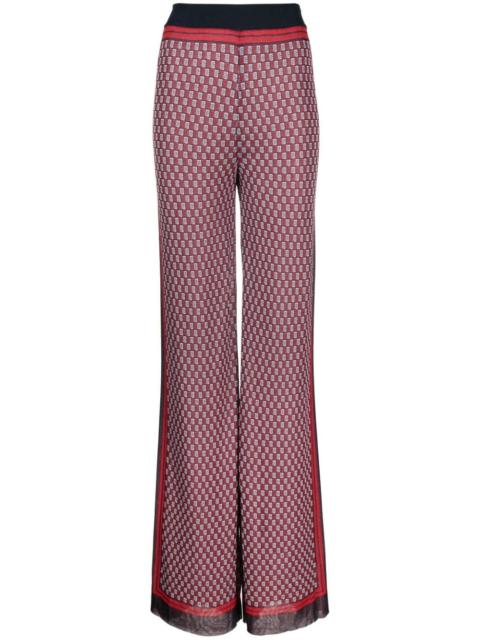 Balmain PB monogram-print knitted trousers