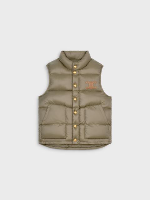 CELINE quilted vest in lightweight nylon