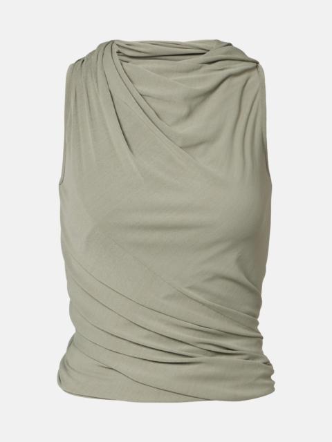 Rick Owens Lilies Lilies Luna draped jersey top