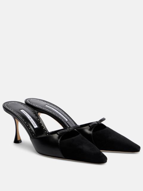Manolo Blahnik Tapidpla leather pumps