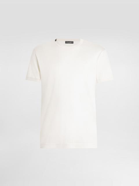 Dolce & Gabbana Short-sleeved silk t-shirt