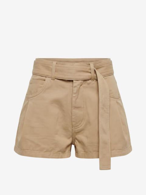 Diesel belted logo-plaque shorts
