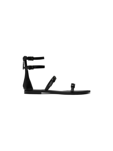 Max Mara Black Evegflat Sandals