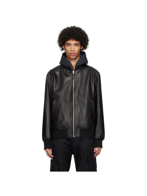 MACKAGE Black Easton Reversible Leather Jacket