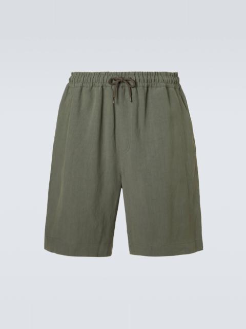 GIORGIO ARMANI Linen Bermuda shorts