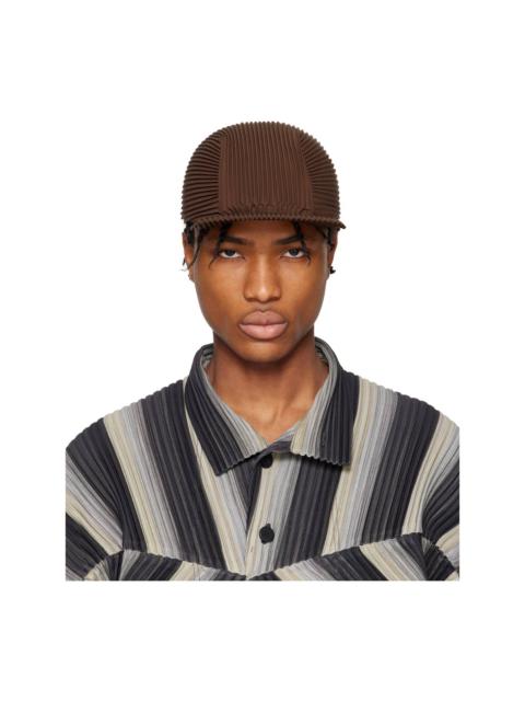 ISSEY MIYAKE Brown Pleats Cap