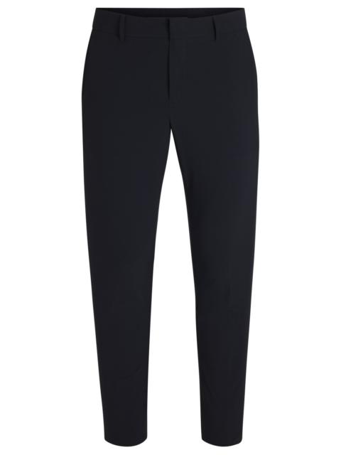 BOSS SLIM-FIT TROUSERS IN TRAVEL-FRIENDLY STRETCH SOFTSHELL FABRIC
