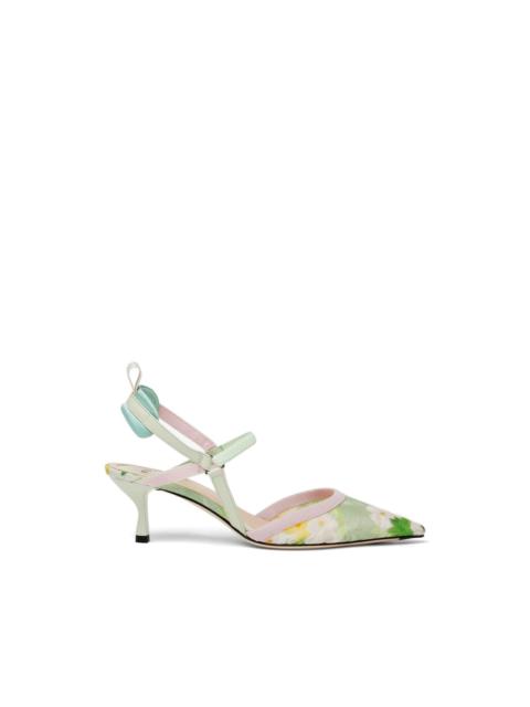 FENDI Colibrì Lite floral-pattern strappy pumps