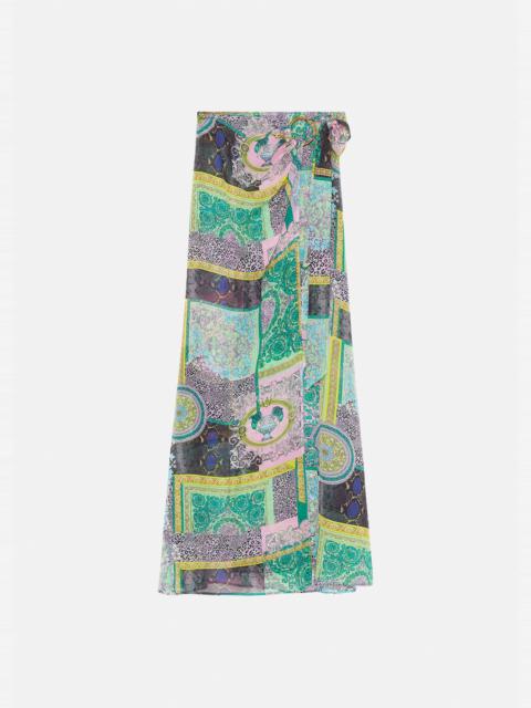 VERSACE Barocco Patchwork Print Pareo