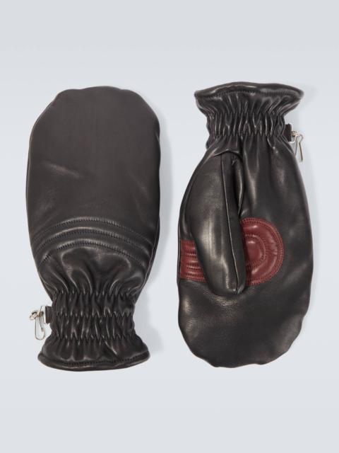 Our Legacy Spheric shearling-lined leather mittens