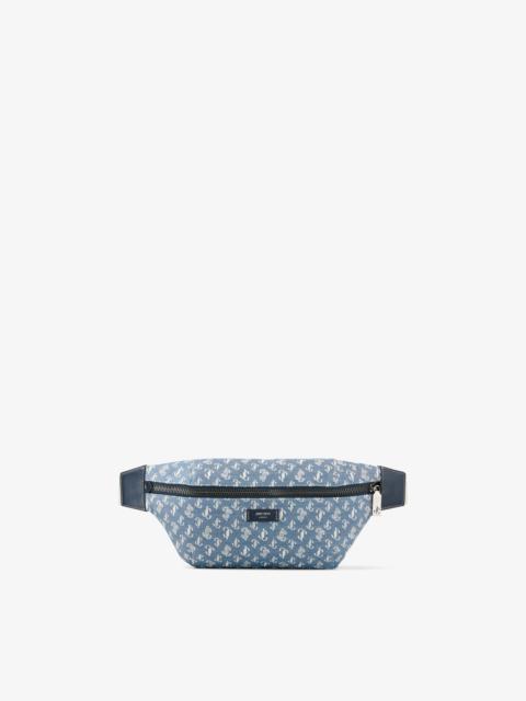 JIMMY CHOO Finsley
Denim JC Monogram Belt Bag