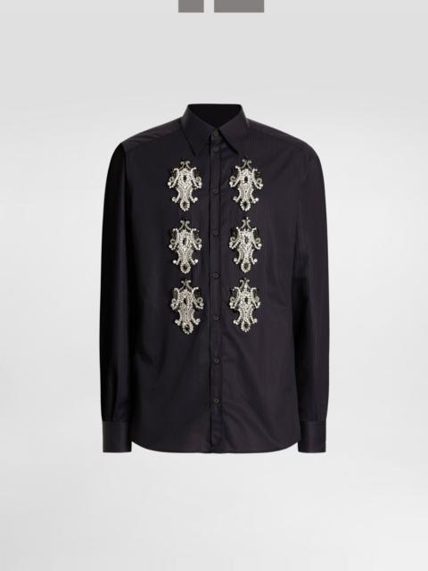 Dolce & Gabbana Striped cotton martini shirt