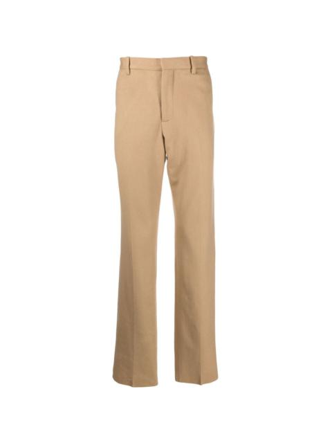 slim-cut tailored cashmere trousers