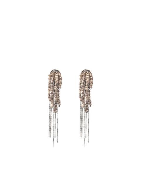 PESERICO beaded drop earrings