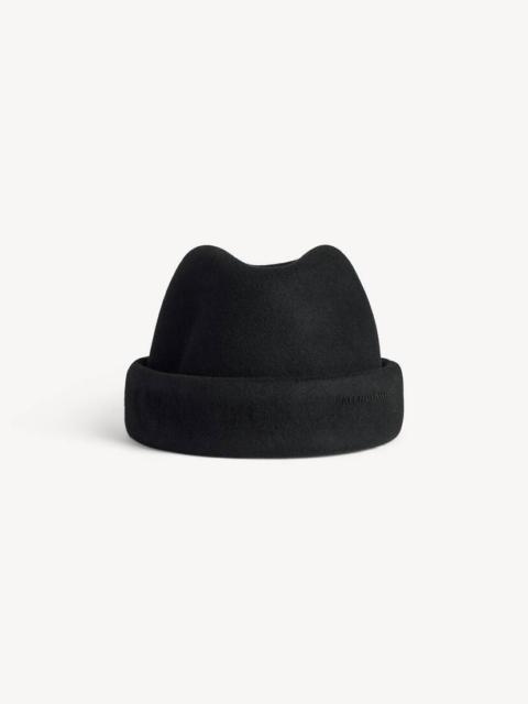BALENCIAGA Men's Felt Hat in Black