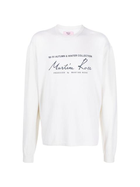 Martine Rose logo-print crewneck sweatshirt