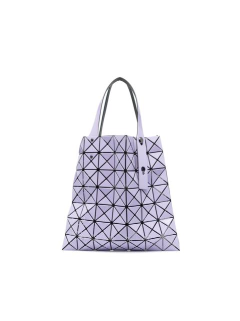 two-tone geometric tote bag
